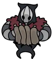 a cartoon drawing of a monster holding a bunch of bags