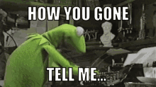 Kermit Typing GIF - Kermit Typing Angry GIFs