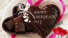 happy chocolate day chocolate chocolate day sweets dessert