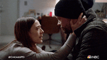 Tap Foreheads Together Kim Burgess GIF - Tap Foreheads Together Kim Burgess Adam Ruzek GIFs