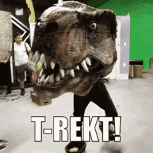 trex dancing dinosaur