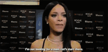When Your Family Asks If You'Re Seeing Anyone GIF - Rihanna Not Looking For A Man Lets Start There GIFs