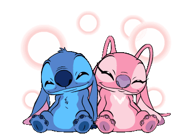 Lilo And Stitch Couple Sticker - Lilo And Stitch Couple Cuddle Stickers