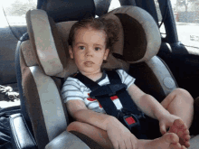 Silly Baby In Car Seat GIF - Car Seat Funny Baby Silly Baby GIFs