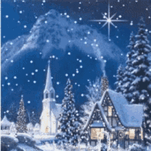 its so veautiful christmas star christmas night snow