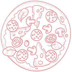Raumwerk Pizzawerk Sticker - Raumwerk Pizzawerk Pizza Stickers