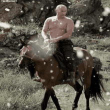 Putin Ride GIF - Putin Ride Horse GIFs