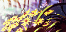 Anime Flowers Sunflowers GIF - Anime Flowers Flowers Sunflowers GIFs