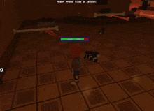 a screenshot of a video game with the words teach these kids a lesson at the top