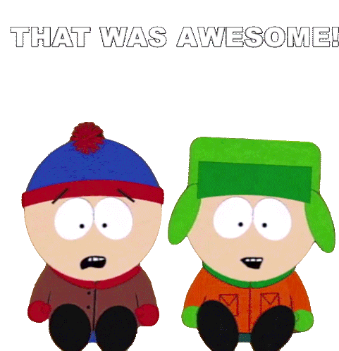 That Was Awesome Stan Marsh Sticker - That Was Awesome Stan Marsh Kyle Broflovski Stickers