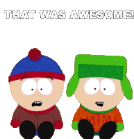 That Was Awesome Stan Marsh Sticker - That Was Awesome Stan Marsh Kyle Broflovski Stickers