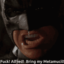 Batman Constipated GIF