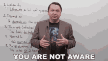 You Are Not Aware Alex GIF - You Are Not Aware Alex Engvid GIFs