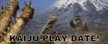 Kaiju Play Date! GIF - Kaiju Godzilla Monsters GIFs
