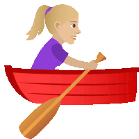 Rowing Joypixels Sticker - Rowing Joypixels Rowboat Stickers
