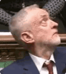 jeremy corbyn look up pissed off raised eyebrow