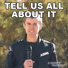 Tell Us All About It Andrew Oldar GIF - Tell Us All About It Andrew Oldar Dirt Rider GIFs