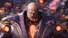 a man in a futuristic suit is in a video game called marvel future revolution .