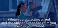 Lilo And Stitch Acting Fool GIF - Lilo And Stitch Acting Fool The Only One That Can Calm You Down GIFs