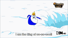 The King Of Cool Losing His Cool GIF - Adventuretime Iceking Snow GIFs