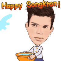 Happy Songkran Songkran Day Sticker - Happy Songkran Songkran Day Celebrate Stickers
