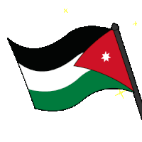a penguin is holding a flag with a red star on it