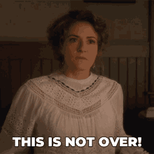 This Is Not Over Julia Ogden GIF - This Is Not Over Julia Ogden Murdoch Mysteries GIFs