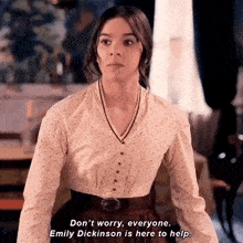 Emily Dickinson Is Here To Help GIF - Emily Dickinson Is Here To Help GIFs