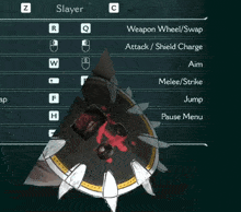 a screenshot of a video game that says slayer on the top left