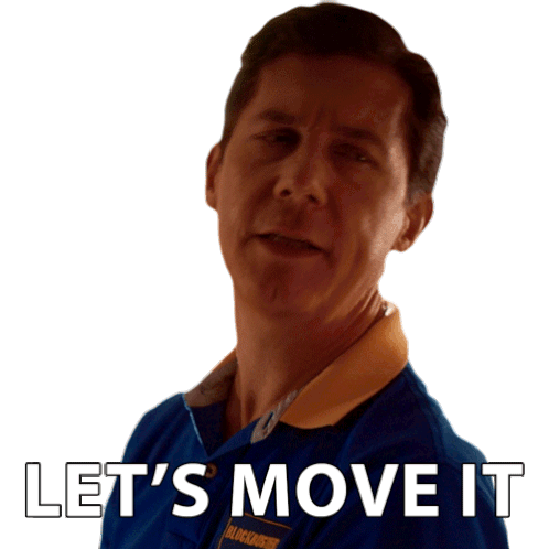 Lets Move It Jim Conway Sticker - Lets Move It Jim Conway Senior Year Stickers