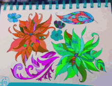 Colorful Flowers GIF - Colorful Flowers Drawing GIFs