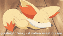 Funky Cat Gc Fennekin GIF - Funky Cat Gc Fennekin Sleeping GIFs