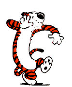 Calvin And Hobbes Happy Dance Sticker - Calvin And Hobbes Happy Dance Hobbes Stickers