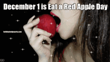 national eat a red apple day eat a red apple day happy eat a red apple day december1