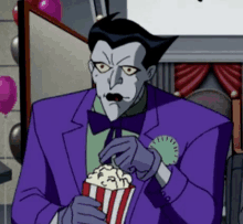Watching Popcorn GIF - Watching Popcorn Joker GIFs