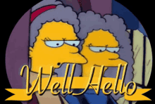 Well Hello GIF - Hello The Simpsons GIFs