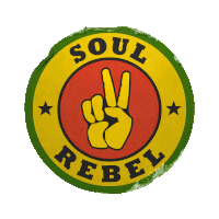 Soul Rebel Bob Marley One Love Sticker - Soul Rebel Bob Marley One Love Hand Sign Stickers