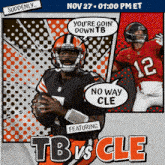 Cleveland Browns Vs. Tampa Bay Buccaneers Pre Game GIF