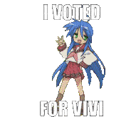 Voted For Vivi Wormie Club Sticker - Voted For Vivi Wormie Club Wormie Book Club Stickers