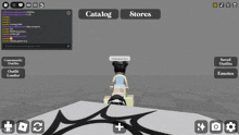 a screenshot of a video game with the catalog and stores tabs open