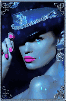 Blue Lady GIF - Blue Lady Sparkle GIFs