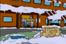 Simpsons Grampa GIF - Simpsons Grampa Snow GIFs