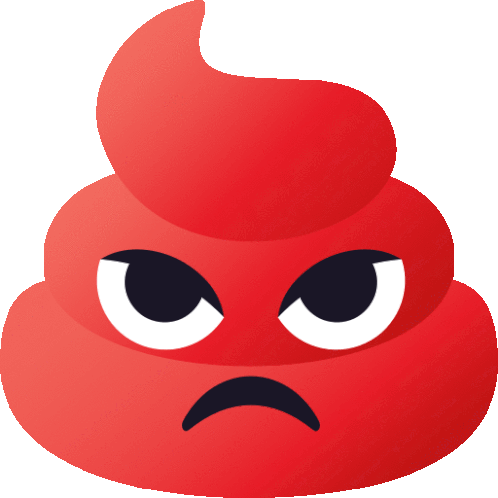 Angry Pile Of Poo Sticker - Angry Pile Of Poo Joypixels Stickers