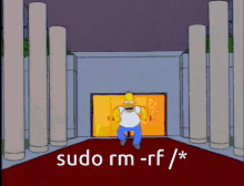 Linux Homer GIF