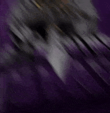 a purple background with a knight with wings and a lightning bolt