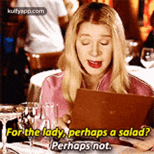 For The Lady, Perhaps A Salad?Perhaps Not..Gif GIF