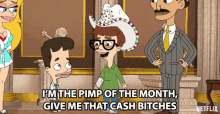 Im The Pimp Of The Month Give Me That Cash Bitches GIF - Im The Pimp Of The Month Give Me That Cash Bitches Hand It Over GIFs