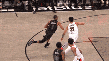 Brooklyn Nets Mikal Bridges GIF - Brooklyn Nets Mikal Bridges Basketball Shot GIFs