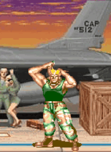 Guile Lookin Pretty GIF