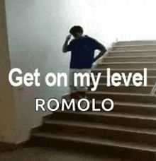 Get On My Level Stairs GIF - Get On My Level Stairs Sliding GIFs
